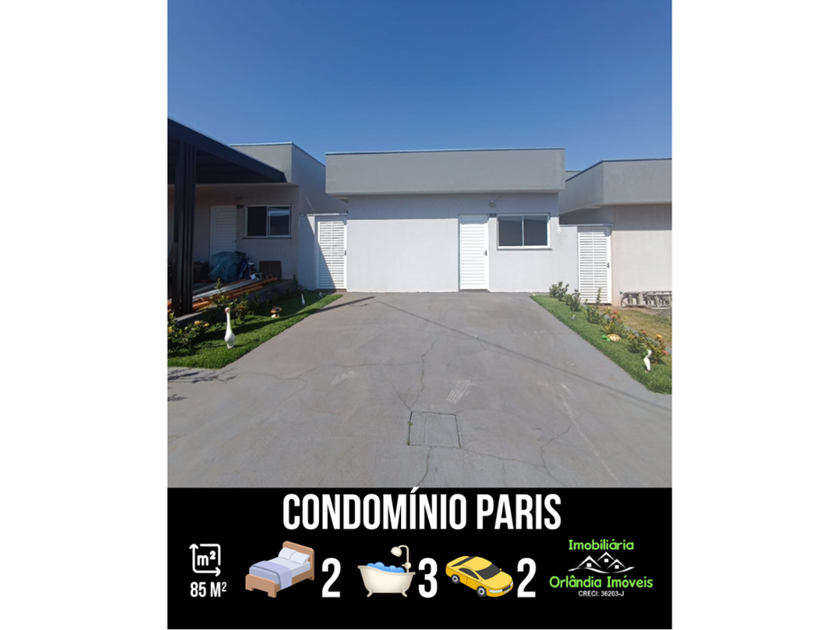 Venda Casa No Condomínio Paris Orlândia-SP