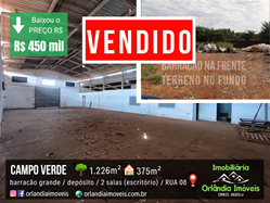 Venda Barracão No Campo Verde Na Rua 08 Orlândia-SP
